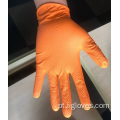 Luva de textura de 6mil Diamond Orange Advance Advance Nitrile Glove